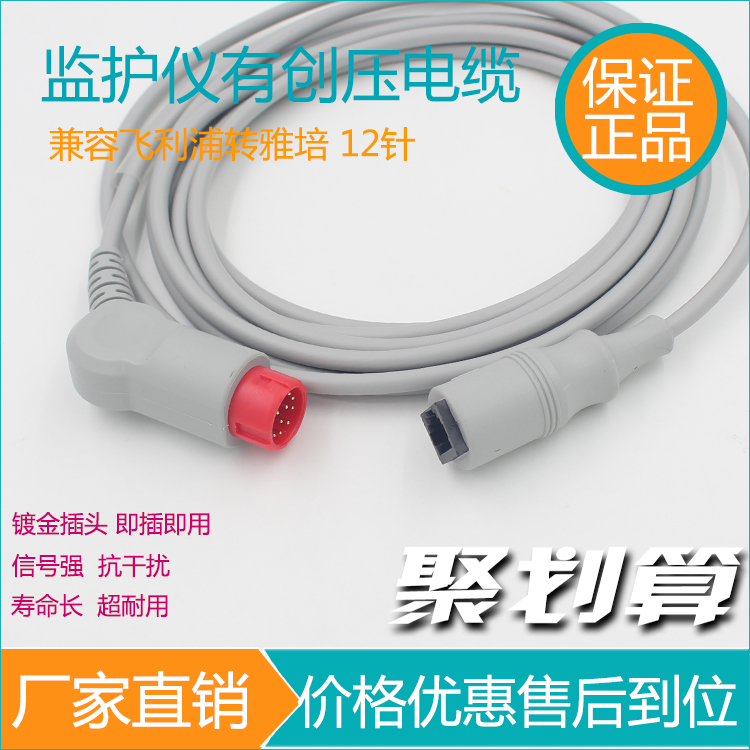 監(jiān)護(hù)儀配件飛利浦HP VM4 6 8 MP20 血氧探頭