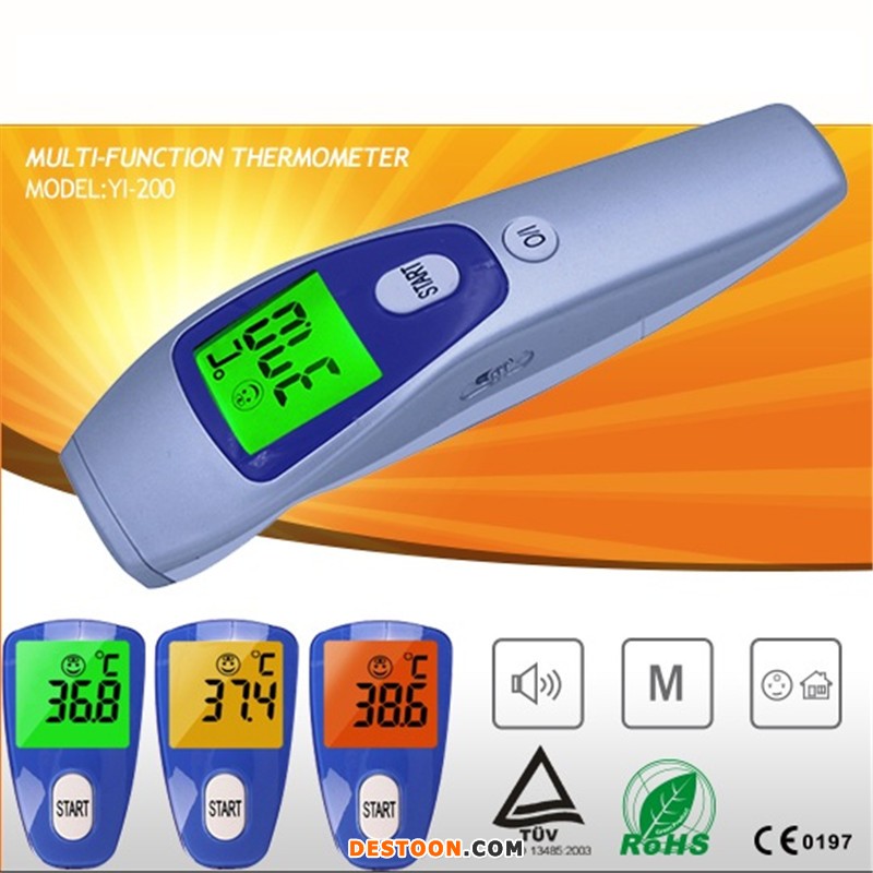 非接觸式紅外線體溫計(jì)_凝聚醫(yī)用/家用手持式紅外溫度計(jì)