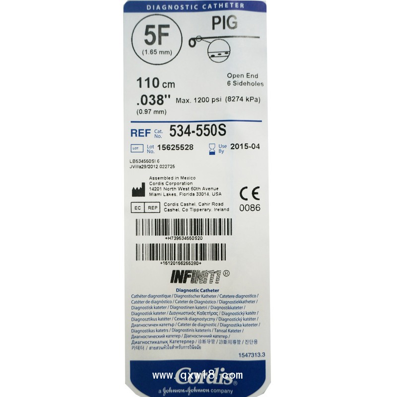 強生Cordis造影導管