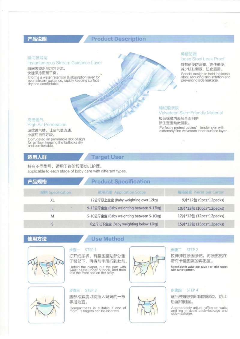 一次性護(hù)理墊，成人紙尿褲，嬰兒紙尿褲
