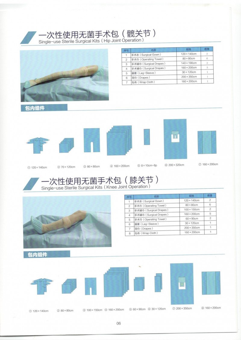 一次性無菌手術(shù)包，產(chǎn)包，介入手術(shù)包