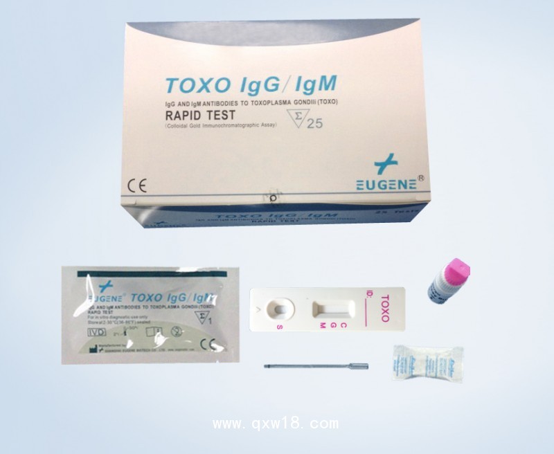弓形蟲TOXO抗體快速檢測(cè)試劑盒 膠體金法