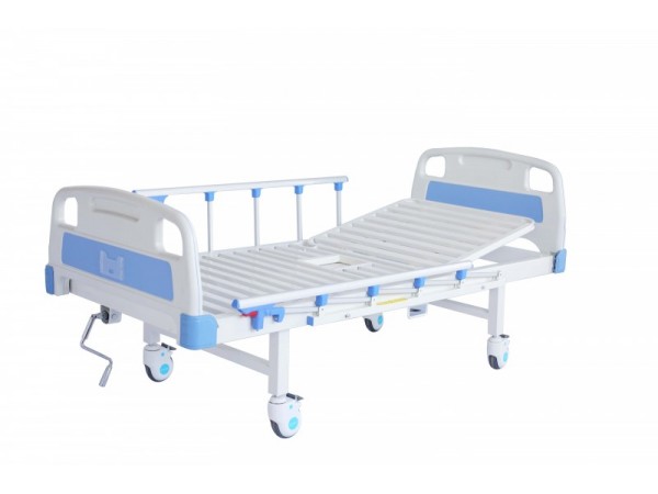 眾佳E19A ABS床頭便孔護理床 (四角剎車、五檔護欄、）