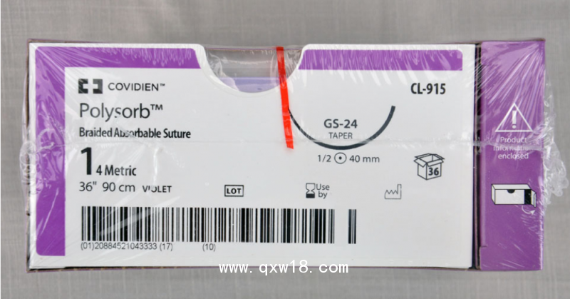 美國(guó)柯惠合成可吸收性外科縫線(帶針)CL915