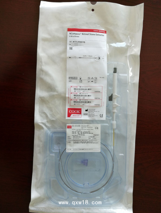 美國(guó)庫(kù)克 COOK鎳鈦合金取石網(wǎng)籃NCT4-024115
