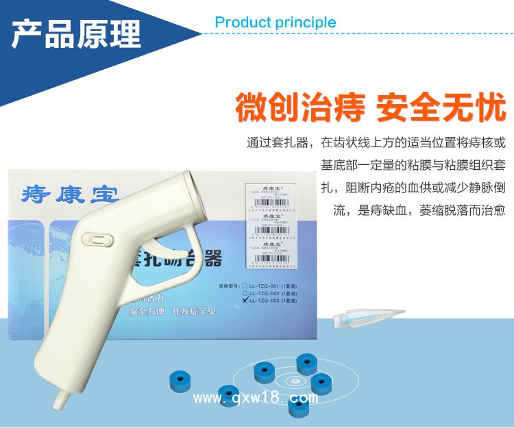 痔康寶膠圈型自動彈力線痔瘡套扎吻合器痔瘡套扎器