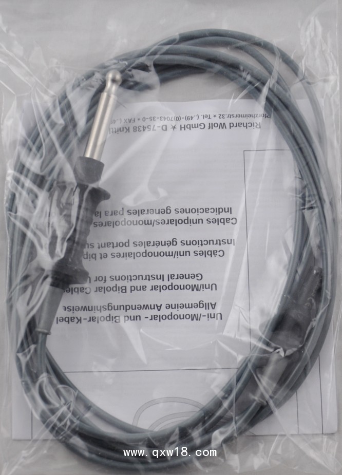 德國(guó)狼牌Wolf腹腔鏡及附件：高頻單極連接電纜8106.033