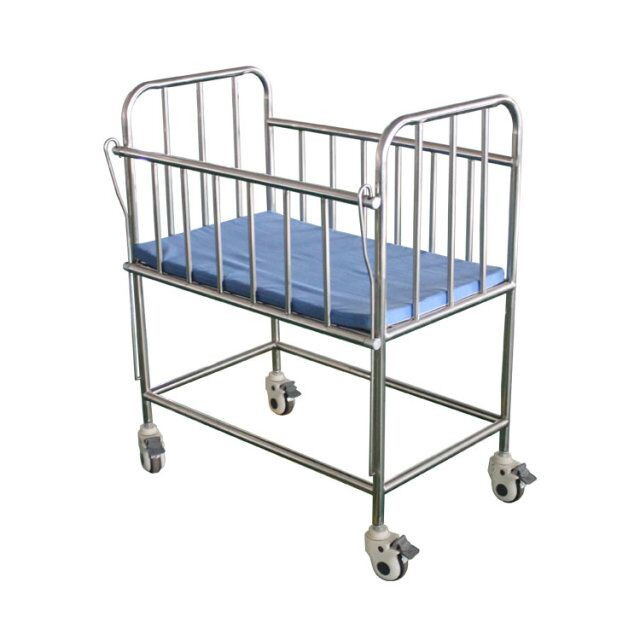 嬰兒車(chē)升降防傾斜防溢奶月子中心醫(yī)用手推嬰兒床