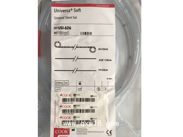 美國(guó)庫(kù)克輸尿管支架USI-626