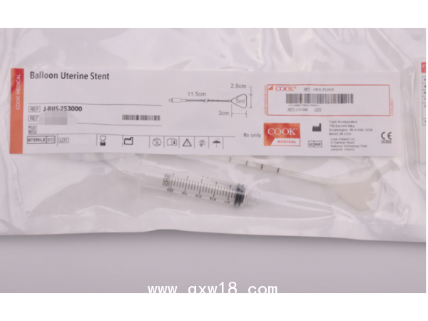 美國(guó)庫(kù)克一次性球囊子宮梨形支架J-BUS-253000