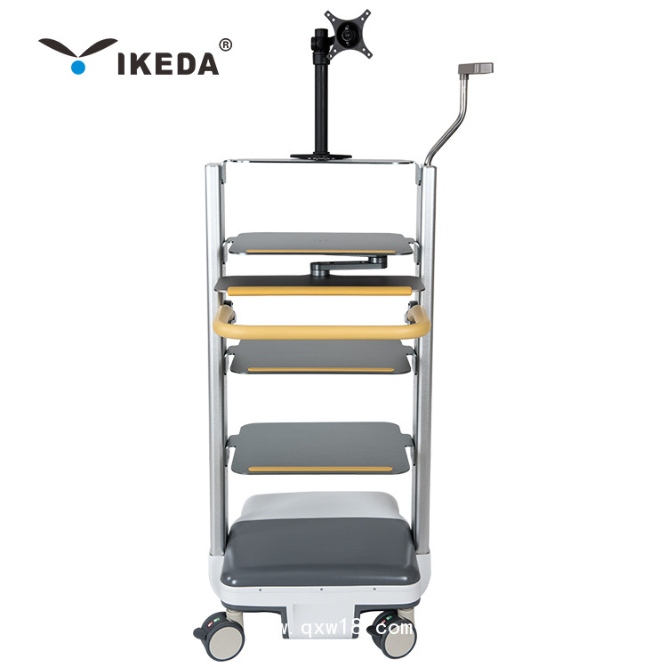YKD-2002多層醫(yī)用臺車鋁合金設備車醫(yī)用推車設備操作臺