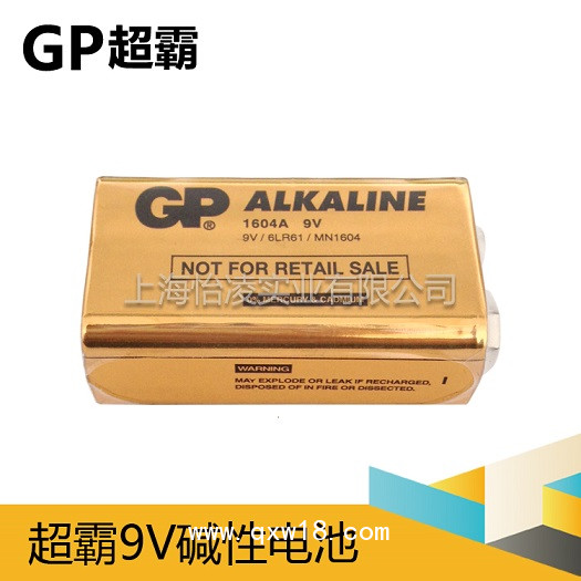 GP超霸9V GN1604A 方型電池6LR61萬用表電池