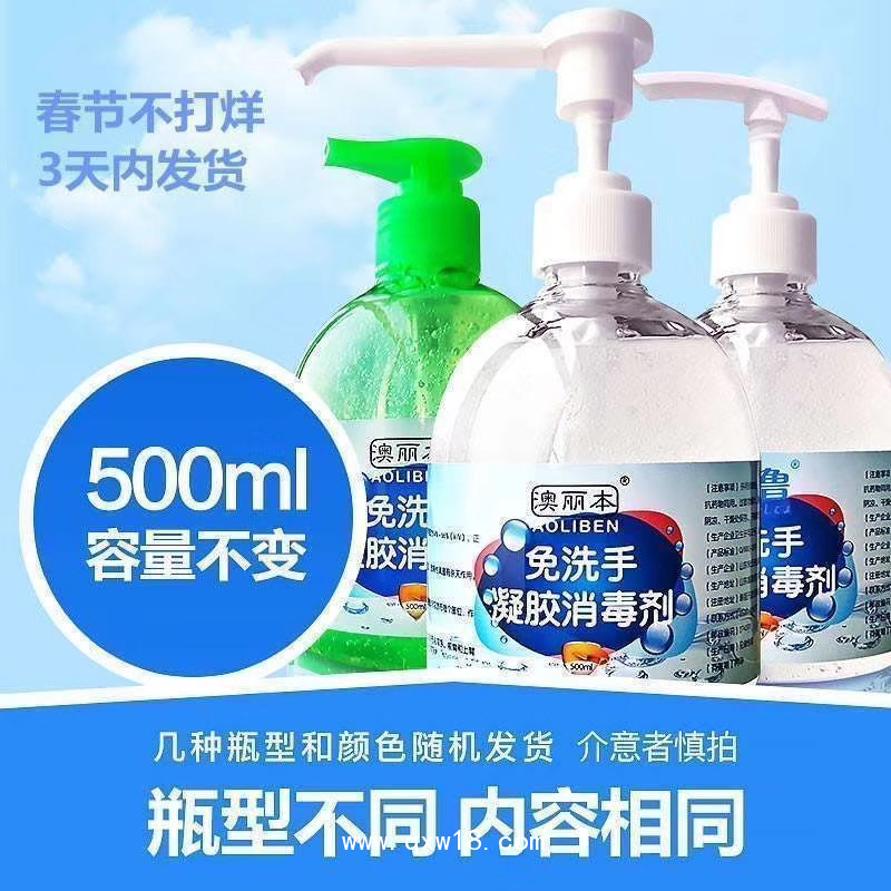 澳麗本 免洗手凝膠消毒劑 免洗手消毒液