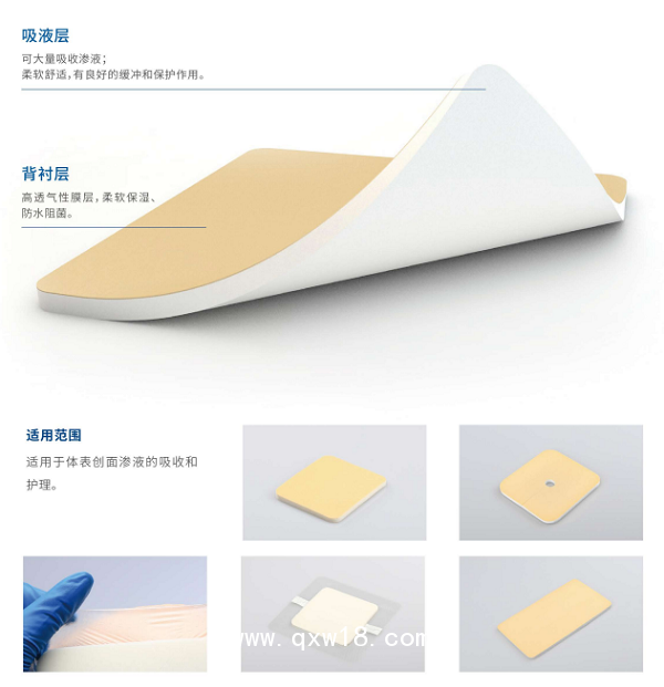 自粘性聚氨酯泡沫敷料（創(chuàng)傷、糖尿病足、褥瘡貼可OEM）
