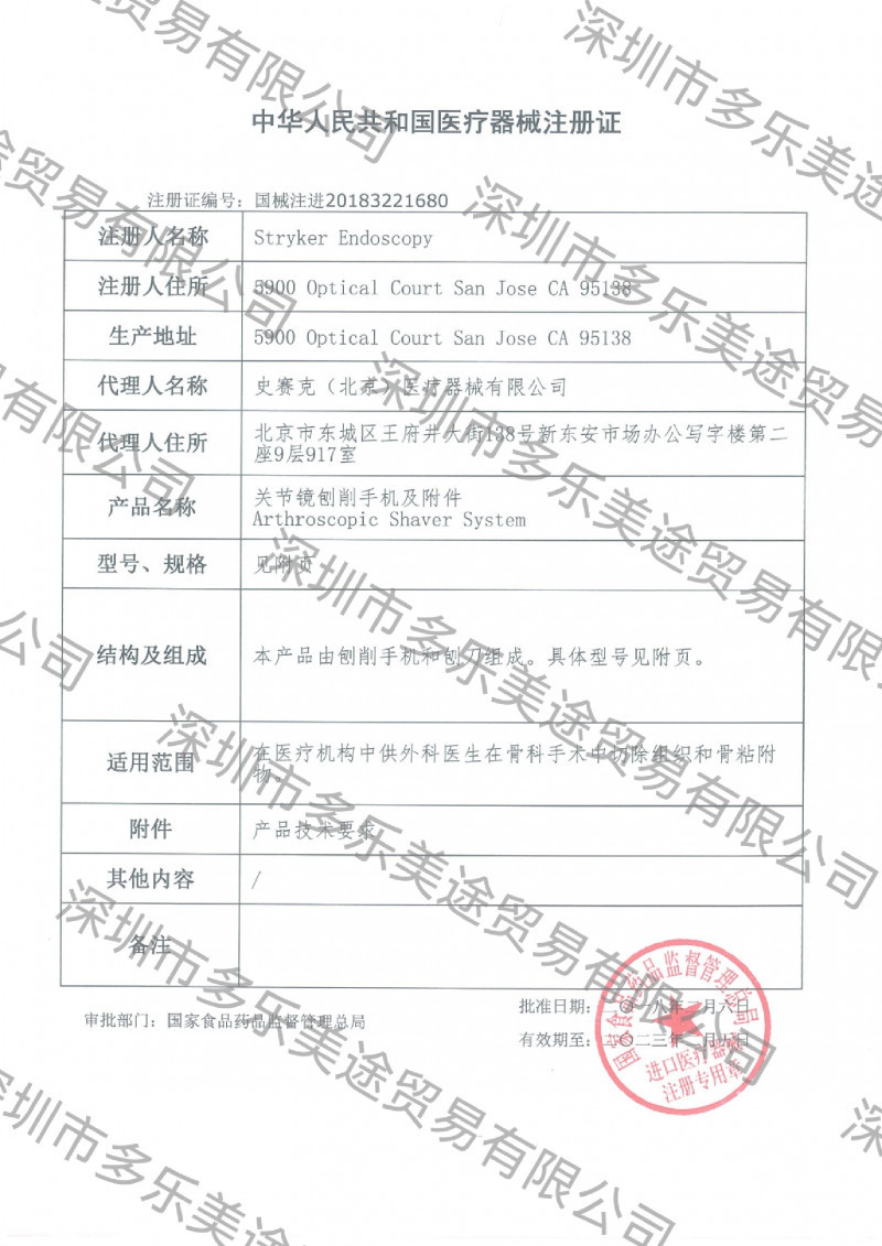 美國史塞克 刨削刀頭 375-884-000