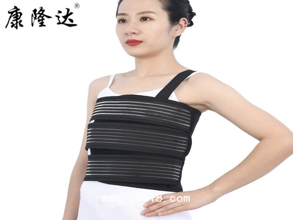 康隆達乳腺壓力繃帶 全彈力肋骨固定帶 心臟術(shù)后固定帶