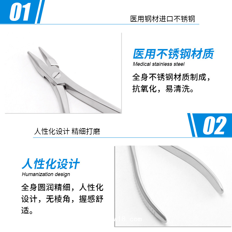 骨科鋼絲鉗 德國不銹鋼單關節(jié)尖嘴鋼絲鉗 醫(yī)用鋼絲鉗貝萊沃器械