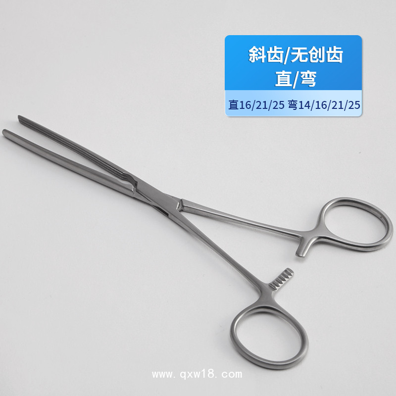德國不銹鋼腸夾持鉗 基礎外科斜齒無創(chuàng)齒夾持鉗醫(yī)用鉗貝萊沃腸鉗