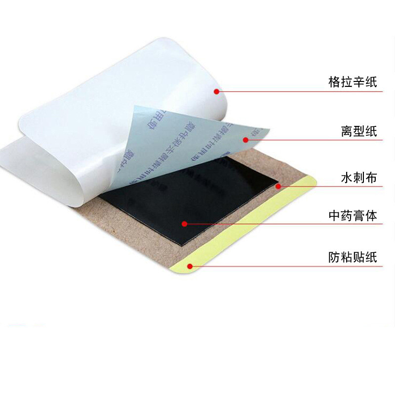 異形梅花形膏藥托裸貼 膏藥布定制 生產(chǎn)代加工