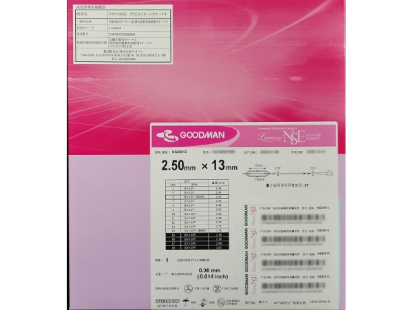 戈德曼冠狀動脈棘突球囊 NS25013