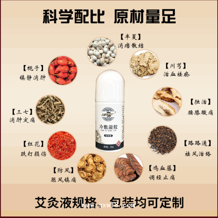 萬健澤冷敷凝膠，冷敷凝膠代加工廠家