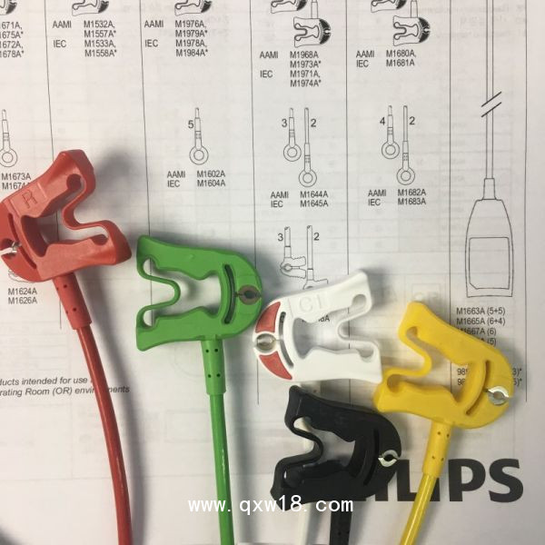 飛利浦原裝進(jìn)口五導(dǎo)心電導(dǎo)聯(lián)線夾子式美標(biāo)M1971A