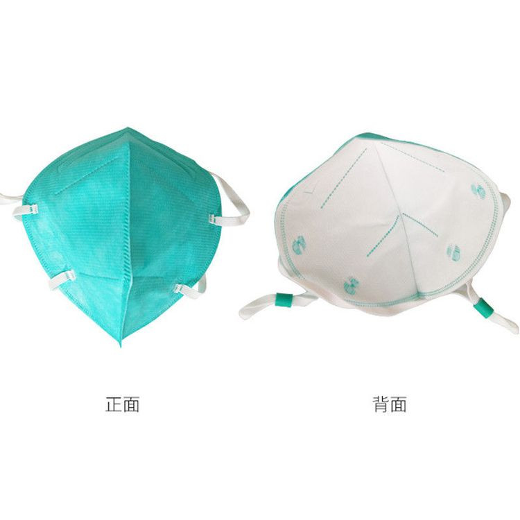 綠色醫(yī)用n95口罩廠家直銷 獨立包裝掛耳式頭戴式
