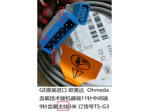 GE原裝進(jìn)口歐美達(dá)血氧主線3米TS-G3