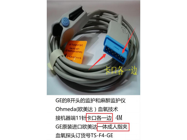 GE原裝歐美達(dá)血氧技術(shù)一體成人指夾血氧探頭TS-F4-GE
