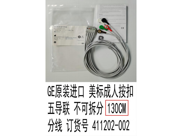 GE原裝進(jìn)口心電導(dǎo)聯(lián)線五美扣411202-002