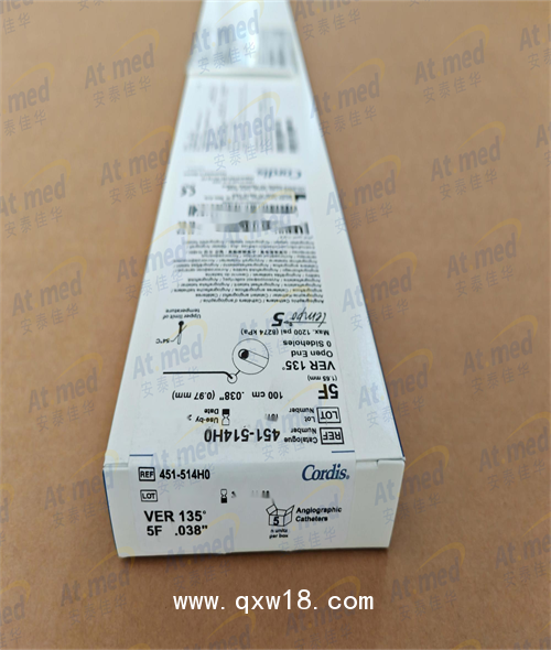 強生（Cordis）造影導管椎動脈（單彎）451-514H0