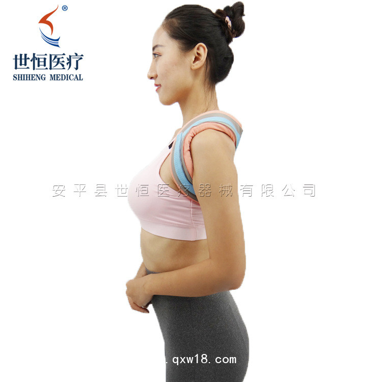 世康恒達鎖骨固定帶透氣復合布含腰駝背塑形固定帶身姿鎖骨帶