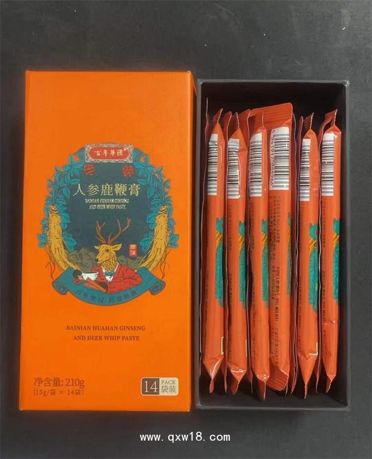 百年華漢人參鹿鞭膏，生產(chǎn)廠家批發(fā)，代加工
