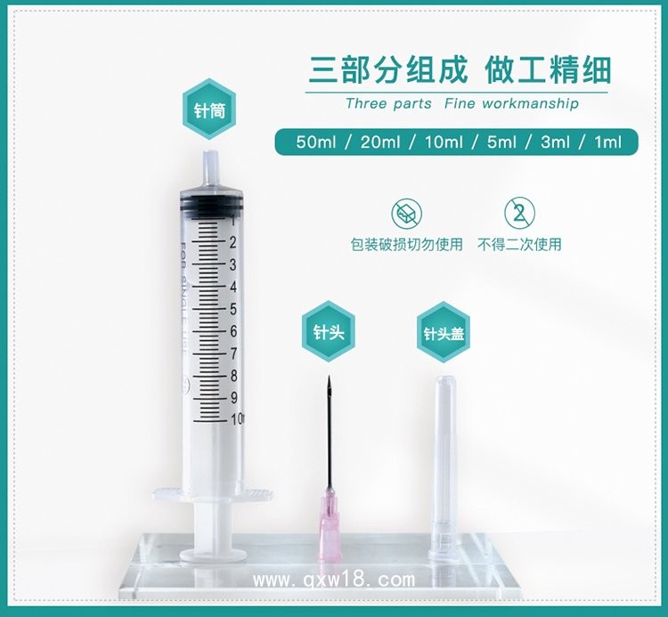 醫(yī)用無菌注射器生產(chǎn)廠家 自毀式配藥用獨立包裝