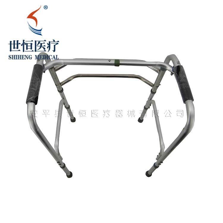 世康恒達(dá) 助行器工廠批發(fā)不銹鋼助行器老年人走路輔助拐杖可調(diào)高低助行器