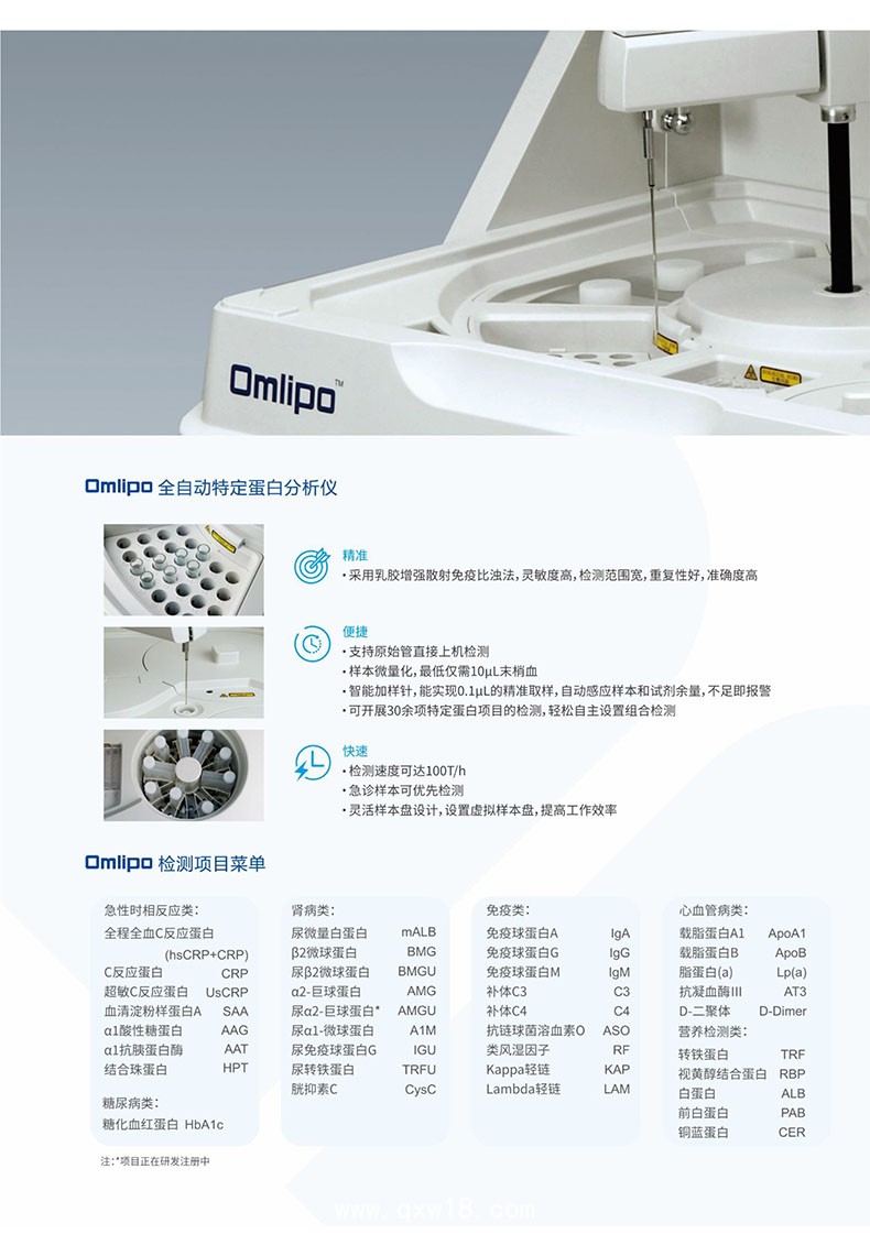國賽 特定蛋白分析儀Omlipo
