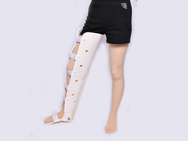 脛腓超踝固定支具 膝關節(jié)下肢夾板大腿護具股骨小腿高分子托具