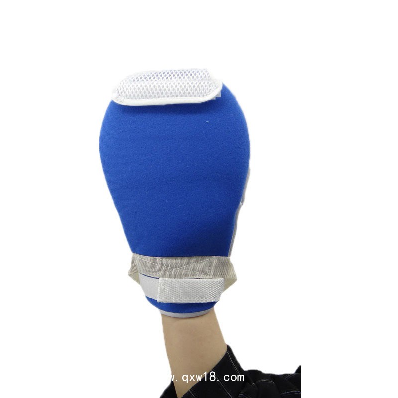 世康恒達(dá) 約束帶約束手套帶塑板透氣防止老人拔管可露指采血約束固定手套