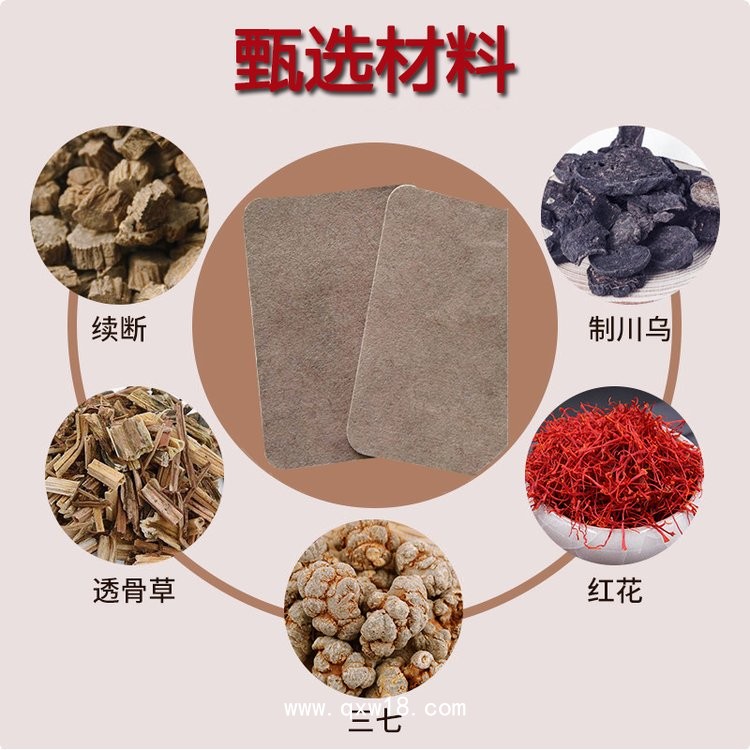 水刺無紡布遠(yuǎn)紅外理療貼代工 腰間盤突出腰腿腫脹軟組織損傷用理療膏貼