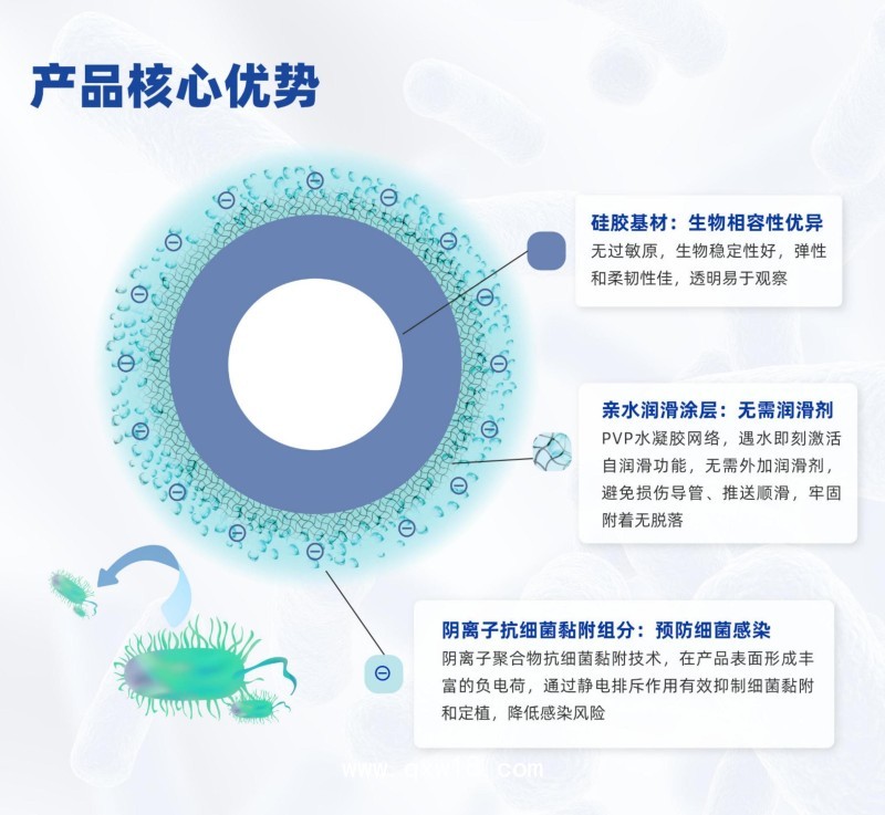 （獨家重癥/泌尿）一次性使用陰離子涂層導(dǎo)尿管