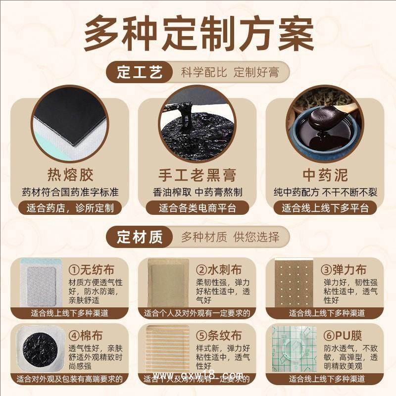 傳統(tǒng)手工黑膏藥 oem代加工/源頭廠家文號(hào)齊全/可實(shí)地驗(yàn)廠考察