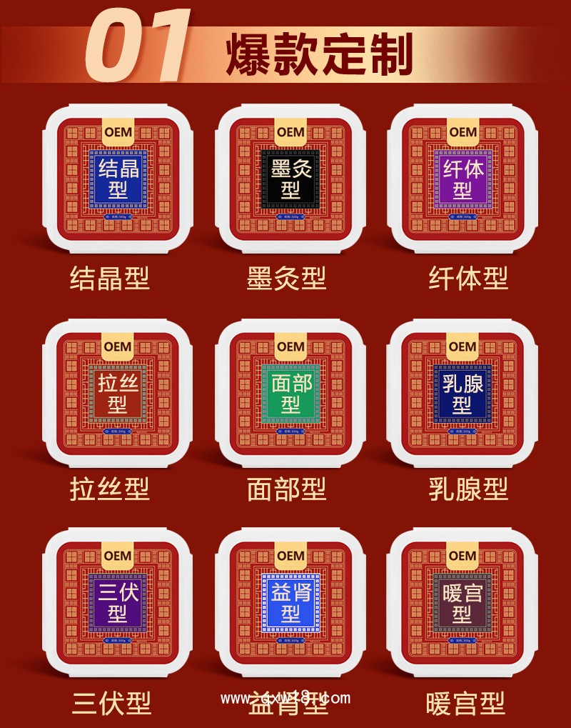 熱灸膏OEM/ODM貼牌代加工/可定制多種分型，使用范圍廣